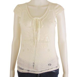 NEW!!! Parasuco Denim Legend Ivory Lace Blouse